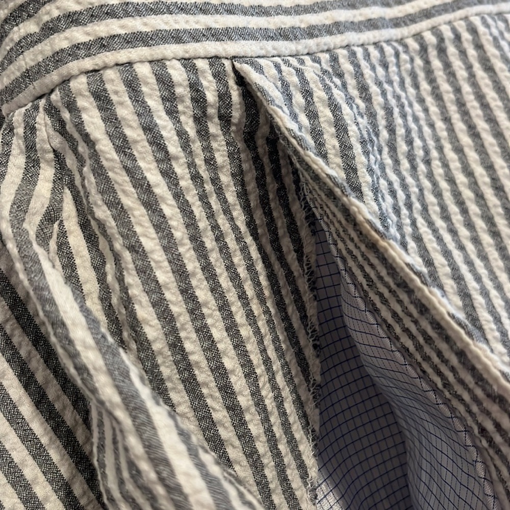 Veronica Beard Strapless Blue and White Pinstripe Jumpsuit - Picture 15 of 15